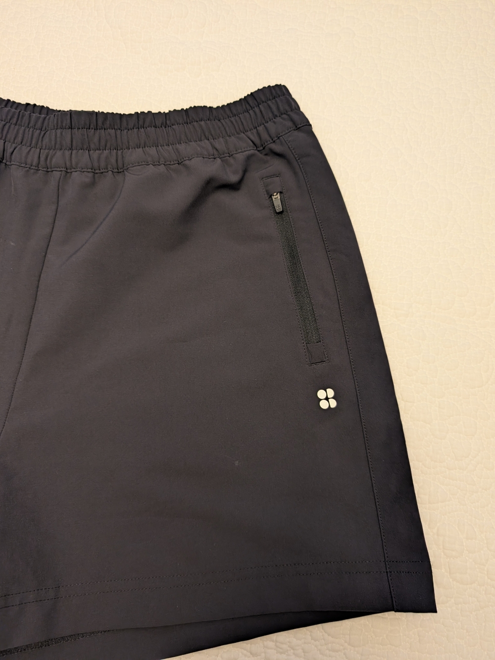 Sweaty Betty Black Athletic Shorts with Zip Pocket